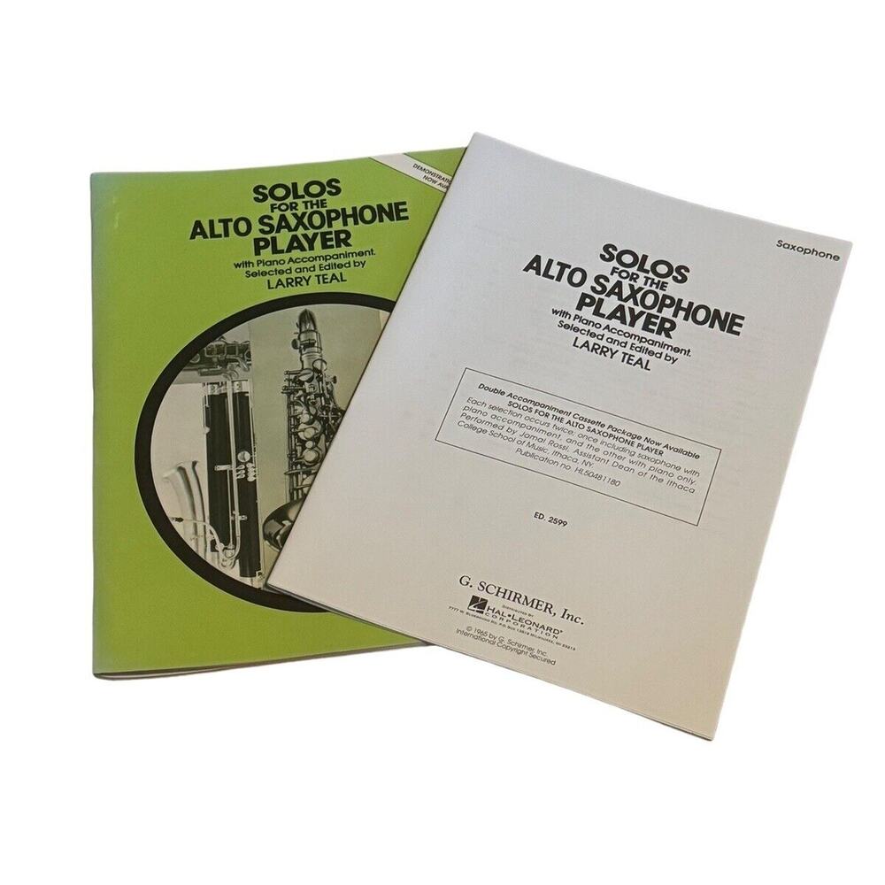 Solos‎ for Alto Saxophone Player G Schirmer Sax Classical Sheet Music Book Piano